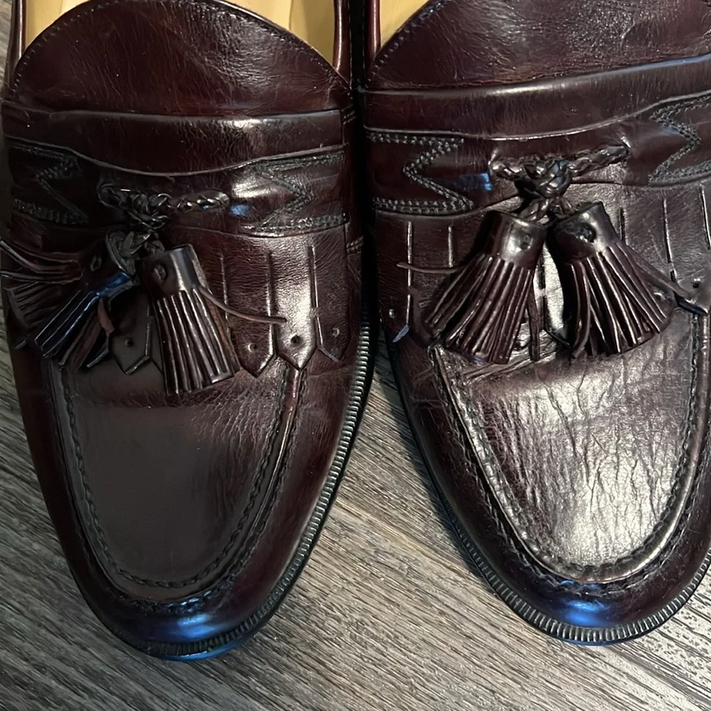 Johnston & Murphy Men's Dark Brown Tassel Loafers